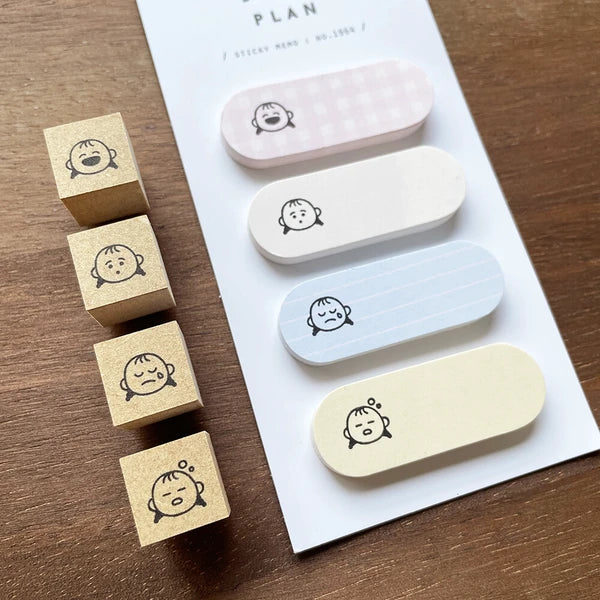 STAMP MARCHE Peppoko Icon Rubber Stamp - Feelings Set