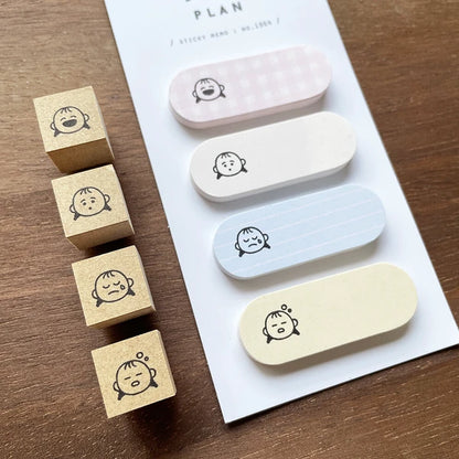 STAMP MARCHE Peppoko Icon Rubber Stamp - Feelings Set