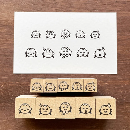 STAMP MARCHE Peppoko Icon Rubber Stamp - Health Set