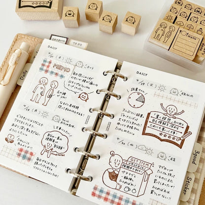 STAMP MARCHE Peppoko Planner Rubber Stamp - Body Memo