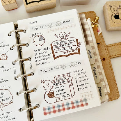STAMP MARCHE Peppoko Planner Rubber Stamp - Get Item