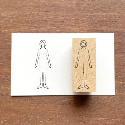STAMP MARCHE Outfit Log Rubber Stamp
