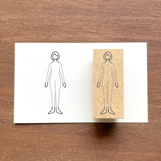 STAMP MARCHE Outfit Log Rubber Stamp