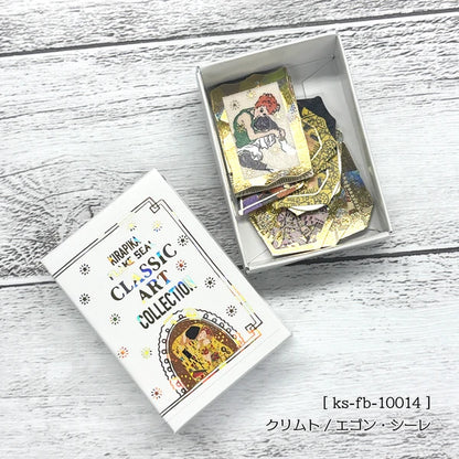 SEAL-DO PRINTING Classic Art Collection Kirapika Foil Flake Stickers - Klimt / Egon Schiele