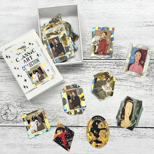 SEAL-DO PRINTING Classic Art Collection Kirapika Flake Sticker Display Set