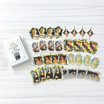 SEAL-DO PRINTING Classic Art Collection Kirapika Flake Sticker Display Set