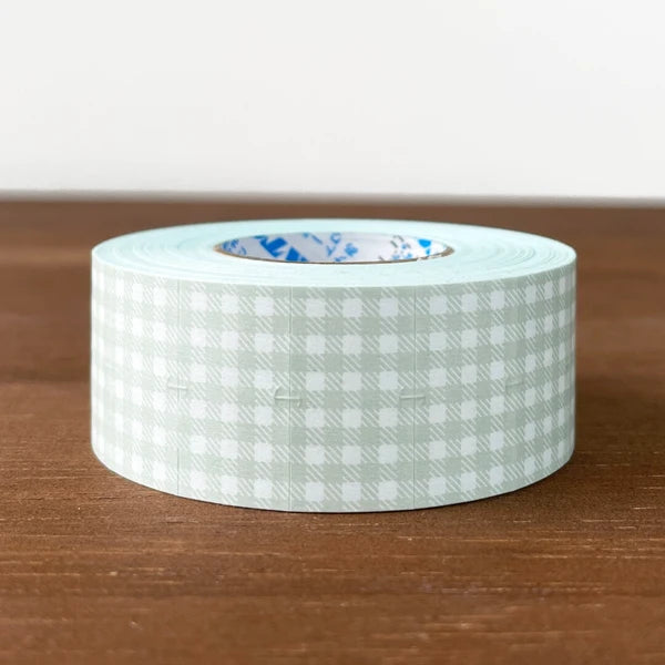 STAMP MARCHE Labeler Sticker Gingham Check - Gray