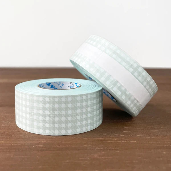 STAMP MARCHE Labeler Sticker Gingham Check - Gray