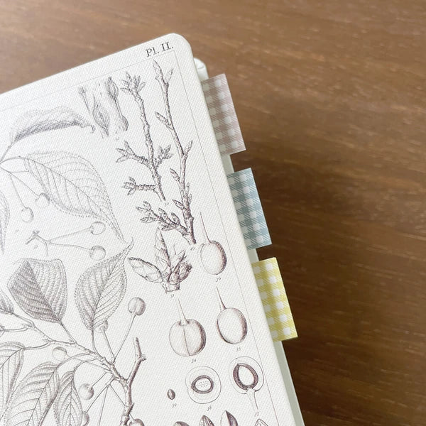 STAMP MARCHE Labeler Sticker Gingham Check - Gray