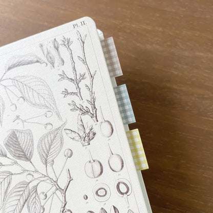 STAMP MARCHE Labeler Sticker Gingham Check - Gray