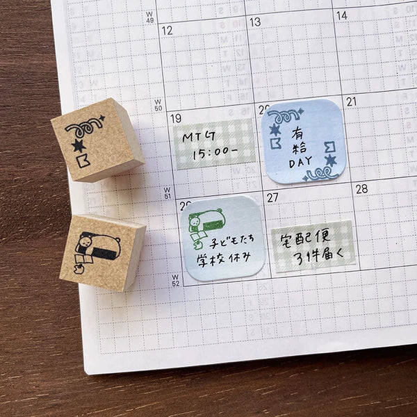 STAMP MARCHE Corner Decoration Rubber Stamp Collection