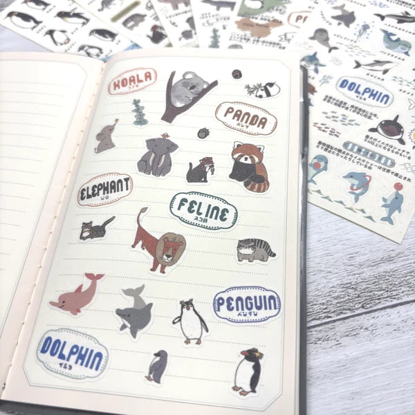 SEAL-DO PRINTING Banana Paper Sheet Stickers - Zoo Idol Guide Panda