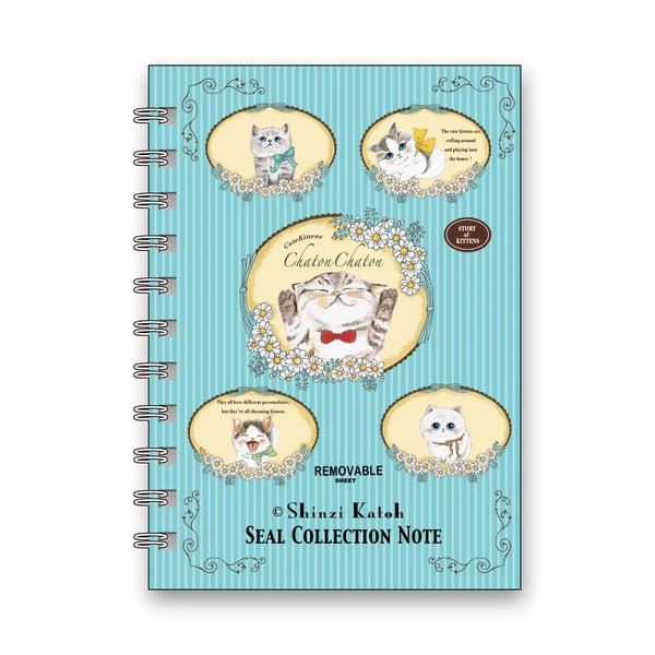 SEAL-DO PRINTING Shinzi Katoh Sticker Book - Chaton Chaton 2