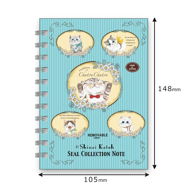 SEAL-DO PRINTING Shinzi Katoh Sticker Book - Chaton Chaton 2