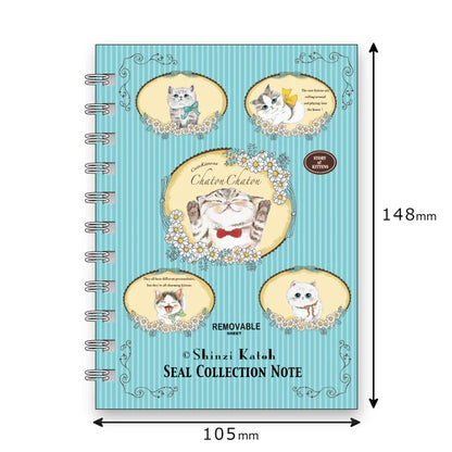 SEAL-DO PRINTING Shinzi Katoh Sticker Book - Chaton Chaton 2