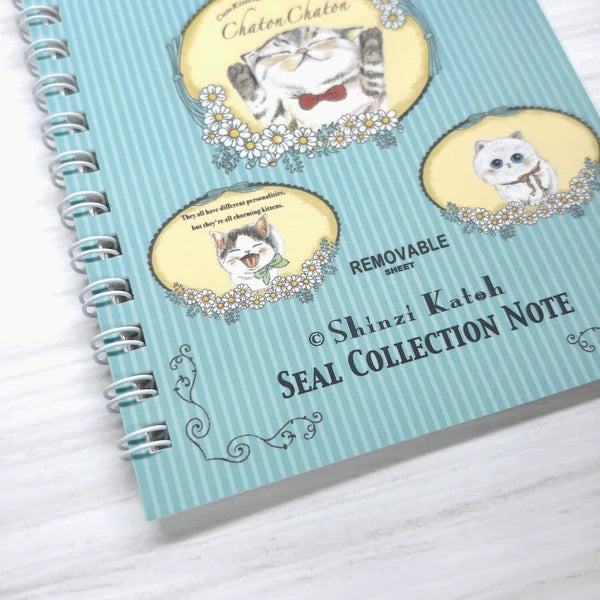 SEAL-DO PRINTING Shinzi Katoh Sticker Book - Chaton Chaton 2
