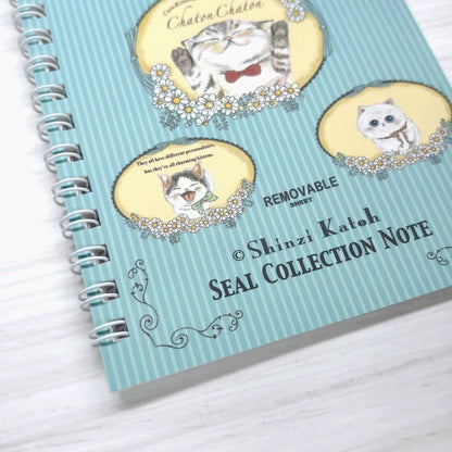 SEAL-DO PRINTING Shinzi Katoh Sticker Book - Chaton Chaton 2