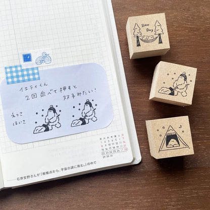 STAMP MARCHE Yeti-kun Illustration Stamp - Nice to Meet You