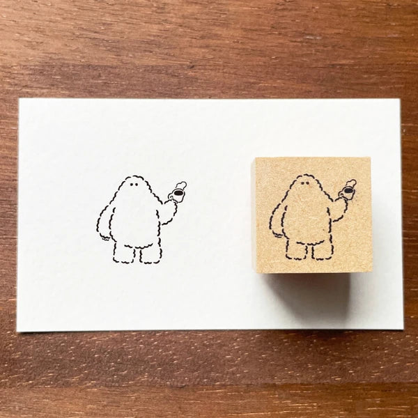 STAMP MARCHE Yeti-kun Illustration Stamp - Nice to Meet You