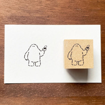 STAMP MARCHE Yeti-kun Illustration Stamp - Nice to Meet You