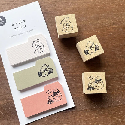 STAMP MARCHE Yeti-kun Illustration Stamp - Nice to Meet You
