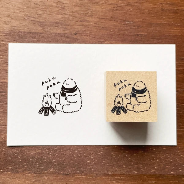 STAMP MARCHE Yeti-kun Illustration Stamp - Pokapoka