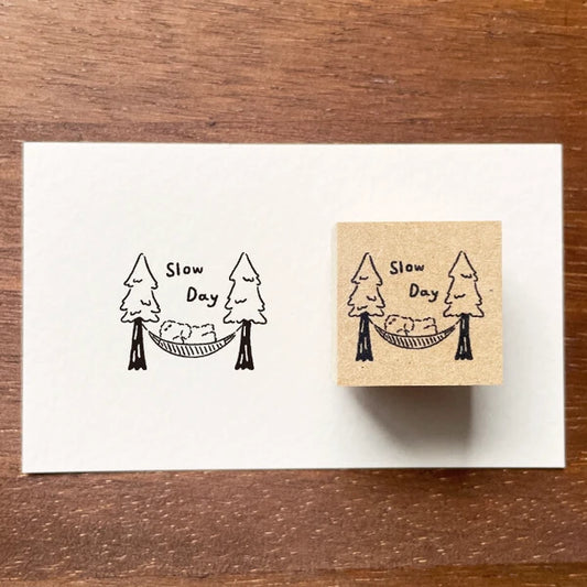 STAMP MARCHE Yeti-kun Illustration Stamp - Slow Day