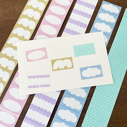 STAMP MARCHE Labeler Sticker Cloud Frame - Sky