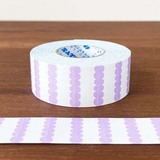 STAMP MARCHE Labeler Sticker Scallop - Lavender