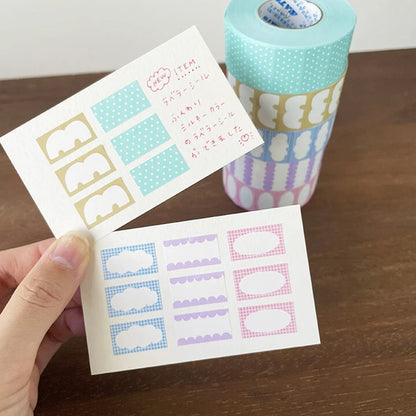 STAMP MARCHE Labeler Sticker Scallop - Lavender