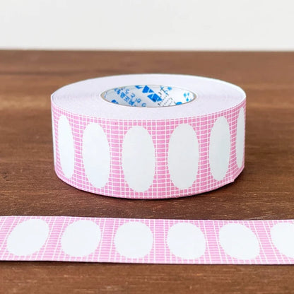 STAMP MARCHE Labeler Sticker Oval Frame - Sakura
