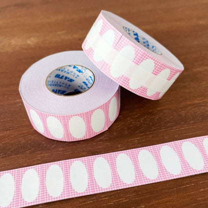 STAMP MARCHE Labeler Sticker Oval Frame - Sakura
