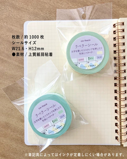 MDS co-haco Labeler Sticker Collection