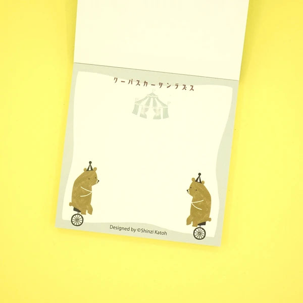 Kinose Printing Retro Days Retro Circus Block Memo Pad