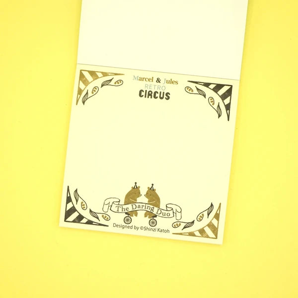Kinose Printing Retro Days Retro Circus Block Memo Pad