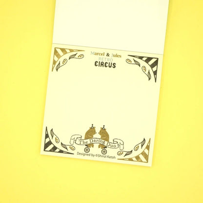 Kinose Printing Retro Days Retro Circus Block Memo Pad