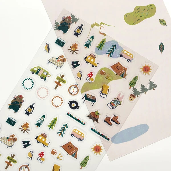 SEAL-DO PRINTING Sticker Sheet - Camping - Wholesale Pack
