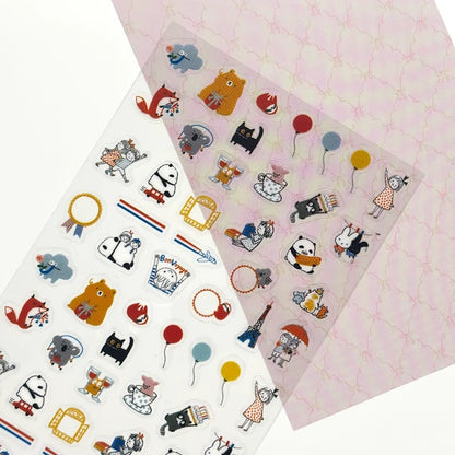 SEAL-DO PRINTING Sticker Sheet - Kawaii Mon Peluche - Wholesale Pack
