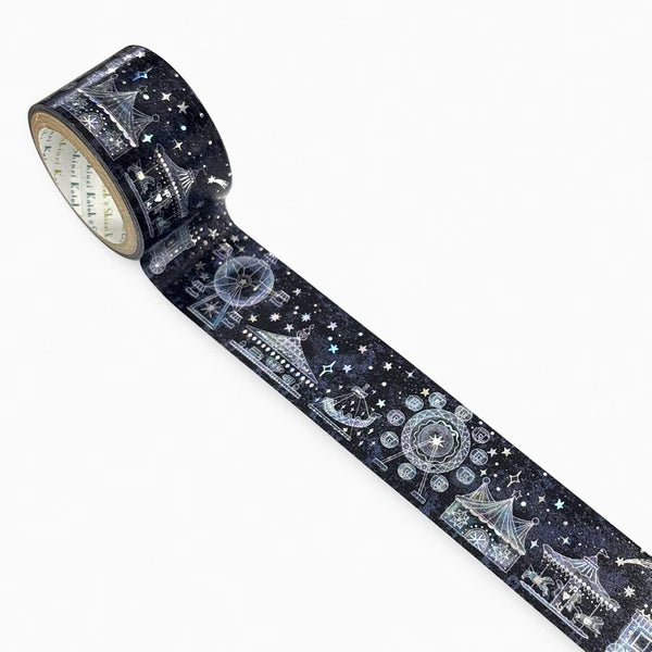 SEAL-DO PRINTING Kirapika 27mm Masking Tape - Night Amusement Park - Wholesale Pack