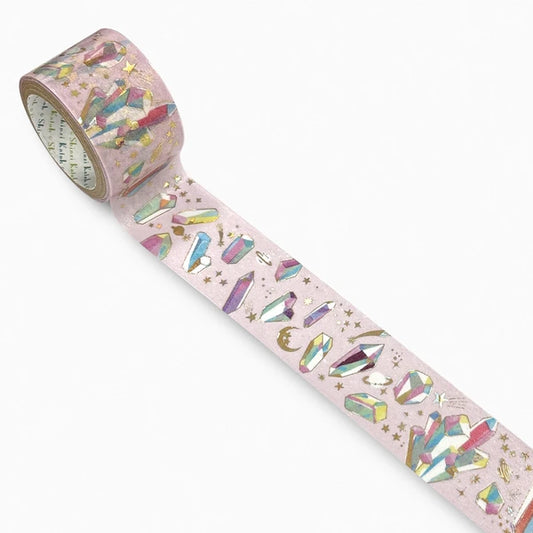 SEAL-DO PRINTING Kirapika 27mm Masking Tape - Celestial Bodies & Minerals - Wholesale Pack