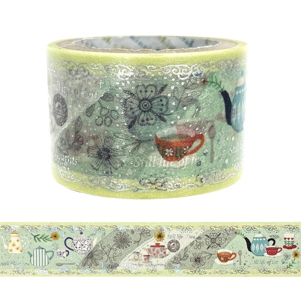 SEAL-DO PRINTING Kirapika 27mm Masking Tape - Afternoon Tea - Additional product image