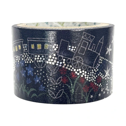 SEAL-DO PRINTING Miyazawa Kenji Kirapika Foil Wide Masking Tape - Night on the Galactic Railroad 2