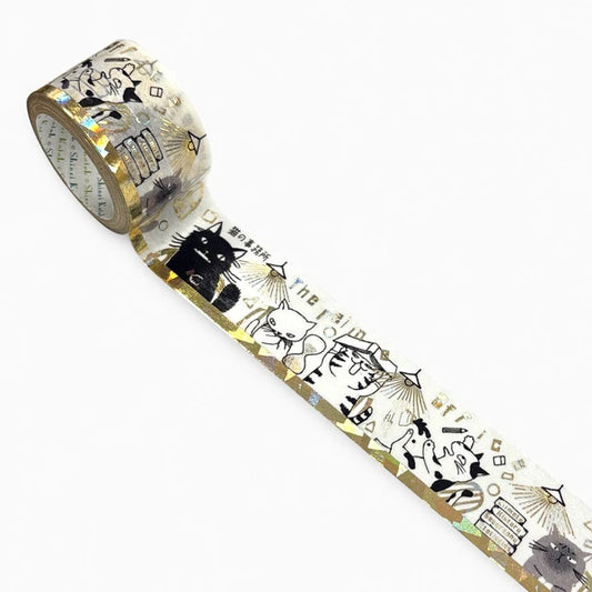 SEAL-DO PRINTING Miyazawa Kenji Kirapika 27mm Masking Tape - The Cat's Office - Wholesale Pack