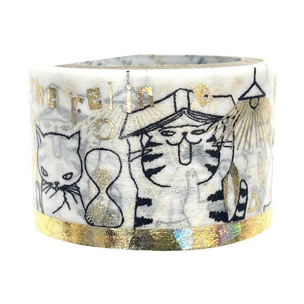 SEAL-DO PRINTING Miyazawa Kenji Kirapika 27mm Masking Tape - The Cat's Office - Additional product image