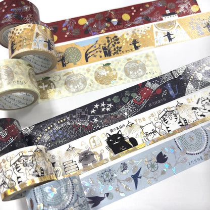 SEAL-DO PRINTING Miyazawa Kenji Kirapika 27mm Masking Tape - The Cat's Office - Additional product image