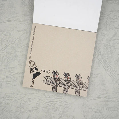 Kinose Printing Ultra Monsters Collection Alien Baltan vs Ultraman Block Memo Pad
