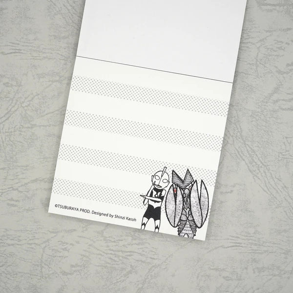 Kinose Printing Ultra Monsters Collection Alien Baltan vs Ultraman Block Memo Pad