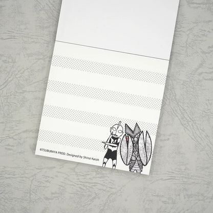 Kinose Printing Ultra Monsters Collection Alien Baltan vs Ultraman Block Memo Pad