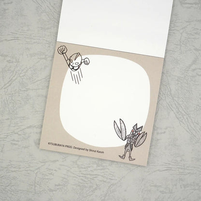 Kinose Printing Ultra Monsters Collection Alien Baltan vs Ultraman Block Memo Pad