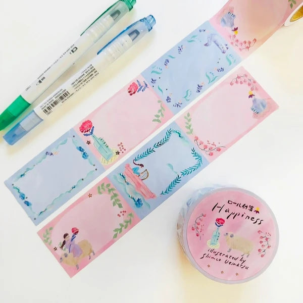 Fujihato-sha Happiness Roll Sticky Notes